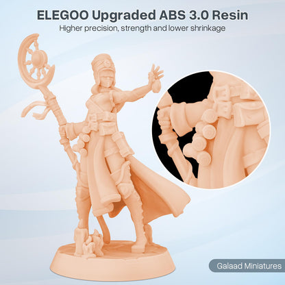 ELEGOO ABS-Like Resin 3.0, Photopolymer Resin UV Curing 405nm, Upgraded ABS 3D Printing Resin, Higher Precision, Lower Shrinkage 3D Resin for LCD/MSLA/DLP 3D Printer, Beige 1000G