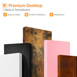 ODK Small Computer Desk, 27.5 Inch, Compact Tiny Study Desk with Storage and Monitor Stand for Home Office, Small Spaces, Black ODK