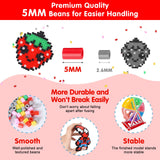 Fuse Beads Kit for Kids: 10000PC Melty Beads Set, 5MM Iron Melting Beads Craft Kit with 8 Pegboards,5 Ironing Paper and Accessories, Arts and Crafts Set Toys Gifts for Boys Girls Christmas Birthday LULUETPUE