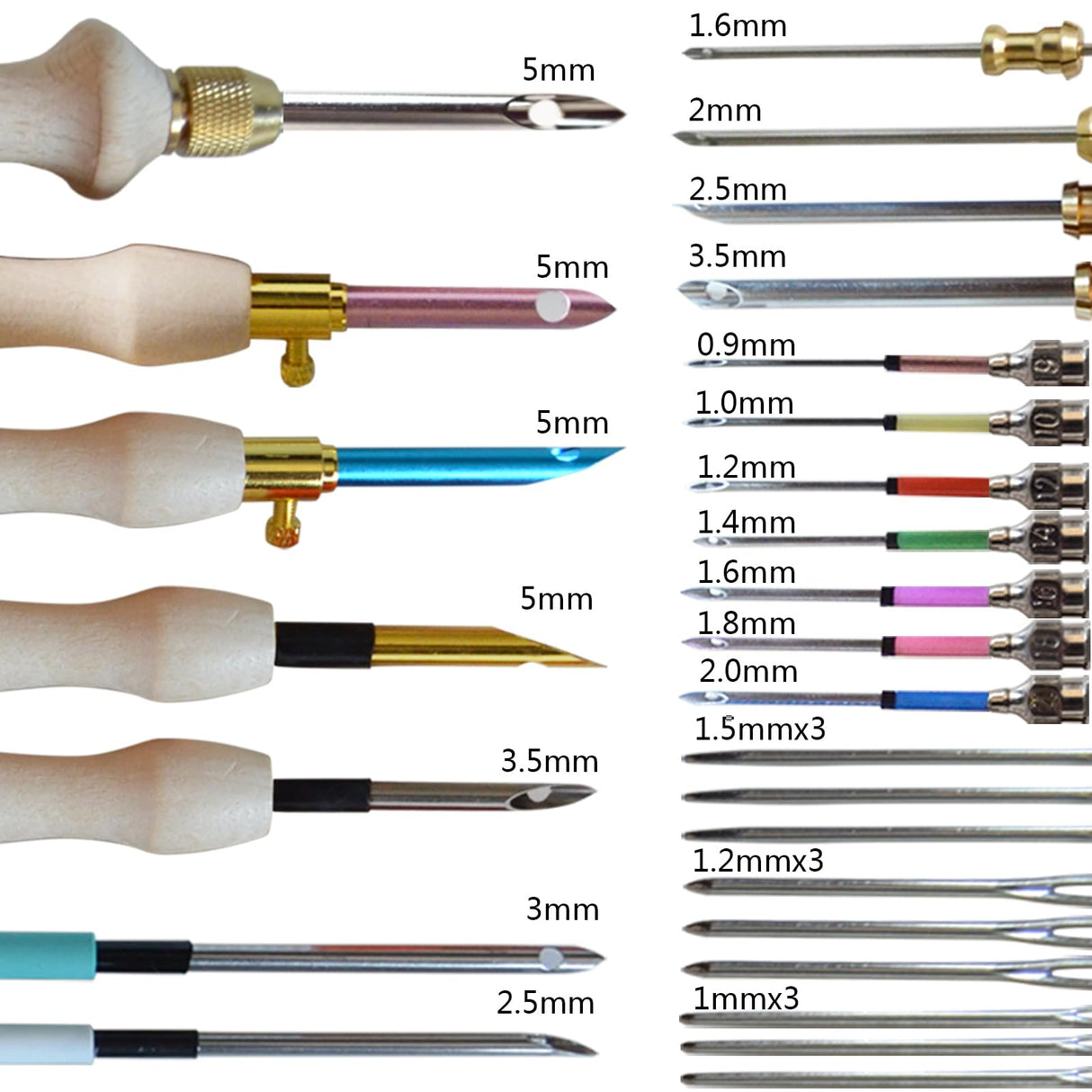 DiaWiew Punch Needle Embroidery Kit - Complete Set for Needle Punching - Includes Adjustable Punch Needle Tool and Wooden Handle Embroidery Pen Set - Ideal for Adults Beginners DiaWiew