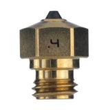 Diamondback Nozzles – MK10 PTFE Tube Compatible – Polycrystalline Solid Diamond Tip 3D Printer Nozzles, Improved Extrusion, Any Filament, Long Life, Wear Resistant, USA Made (0.4mm) US Synthetic