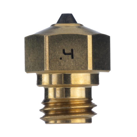 Diamondback Nozzles – MK10 PTFE Tube Compatible – Polycrystalline Solid Diamond Tip 3D Printer Nozzles, Improved Extrusion, Any Filament, Long Life, Wear Resistant, USA Made (0.4mm) US Synthetic