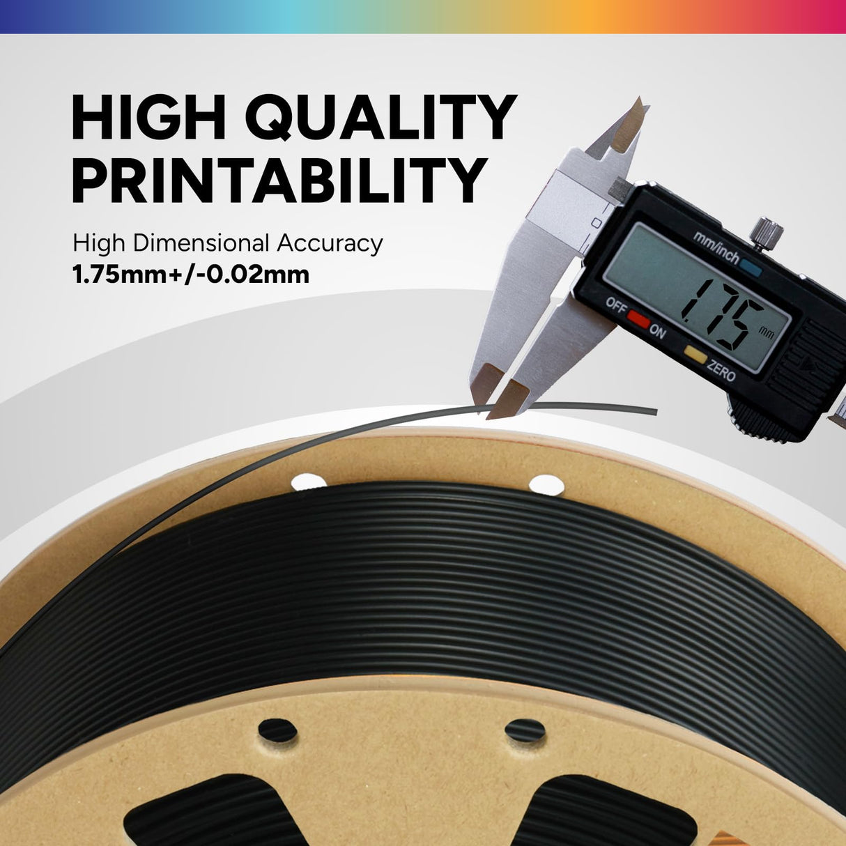 OVERTURE 6KG Bundle PLA Filament 1.75mm PLA 3D Printer Filament, 6 Pack 1kg(2.2lbs) Cardboard Spool, Dimensional Accuracy +/- 0.02mm, Fit Most FDM Printer (6 Color) OVERTURE