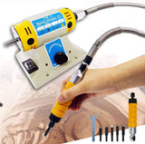 Electric Woodworking Carving Chisel, Electric Chisel Carving Tool Engraving Knife Tool Accessories Electric Woodworking Chisel Carving Tool Machine with 5 Blades and 1 Wrench AYNEFY