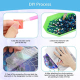 EEEKit 2PCS Diamond Painting Suncatcher Kit, Hanging Diamond Art Painting Suncatcher, DIY Crystal Art Wind Chime for Home Wall Window Decor EEEKit