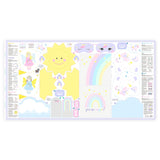 kullaloo Fabric Sewing kit for Beginners - with Video Instructions - Cut & Sew Fabric Panel with Unicorn and Fairy - DIY Carft for Girls (Magic World) kullaloo