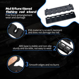 OH MY WOW Fishing Rod Holder Wall Mount – Vertical Storage Rack for 6 Rods, Durable Fishing Pole Organizer for Home, Garage, and Outdoor Use OH MY WOW