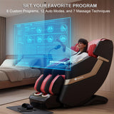 KoziSense KZ-313 2026 Heated Jade Roller Massage Chair Full Body, Deep Zero Gravity SL-Track with Heat, 12 Auto Modes, 6 Custom Programs, Backlit Touch Screen, Voice Control, Wireless Charger KoziSense