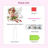 EOBROMD Diamond Hanging Art Kits for Adults, Diamond Art Painting Fairy Window Pendant Kits Suncatchers, DIY Special Shaped Rhinestone Adults, Home Wall Decor EOBROMD