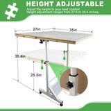 ZZJIHAI 1500 Piece Jigsaw Puzzle Table with Drawers, Adjustable Wooden Rotating Puzzle Board with Legs and Cover, Portable Large Movable Puzzles Tables with Wheels & Storage for Adults ZZJIHAI