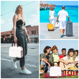 DALINDA Lunch Bag Lunch Box for Women Men Reusable Insulated Lunch Tote Bag, Handbags Case High Capacity for Travel Work Picnic,white DALINDA