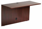 Boss Office Products Holland Series 71" Executive U-Shape Desk with Pedestal File Storage and Hutch, Mahogany Boss Office Products