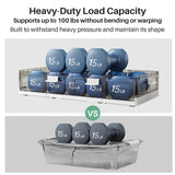 Kitstorack Clear Plastic Under Bed Storage Containers Bins with Lids and 8 Pre-installed Wheels,37.8 Qt, Rolling Foldable Flat Under Bed Organizer Boxes for Clothes Shoes Clothing Bedroom, Large Kitstorack