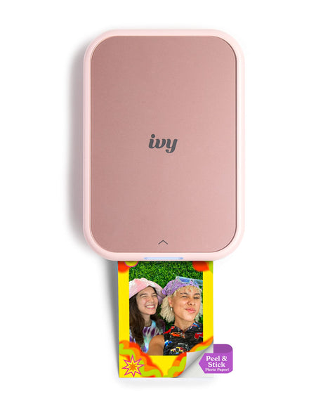 Canon Ivy 2 Mini Photo Printer, Print from Compatible iOS & Android Devices, Sticky-Back Prints, Blush Pink Canon