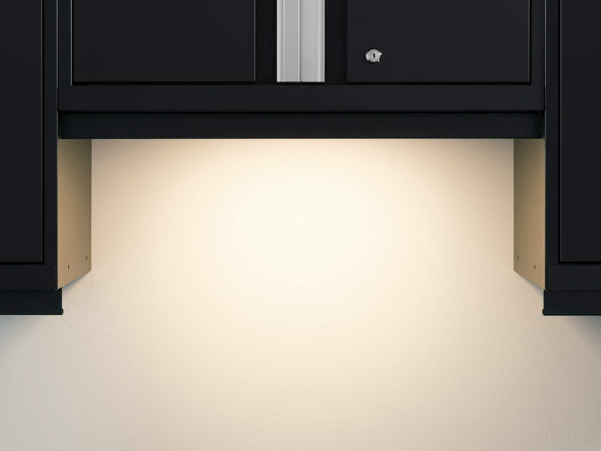 ‎‎‎NewAge Products Garage Cabinet Bold Series 10 PC Set Black Include Worktops, LED Lights, 72in. Backsplash, 3 x Wall, Two-Door Base and Rolling Tool Cabinets, 2 x Multi-Use Lockers, 63112 NewAge Products Inc.