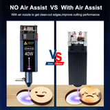 AENBUSLM 40W Laser Module with Air Assist, Laser Engraving Cutting Module for Wood, Fixed-Focus,Double Ultra-Fine Compressed Spot CNC Carving DIY Laser Master AENBUSLM