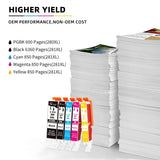 10 Pack 280 281 XXL 280XL 281XL Ink Cartridge to TR8620a TR8600 TR8620 Printer Ink Replacement for Canon 280 281 XL 280xxl 281xxl for TR8520 TR7520 TS702a TS9520 TS9521C TS6120 TS6220 TS9120 TS6320 Ubinki