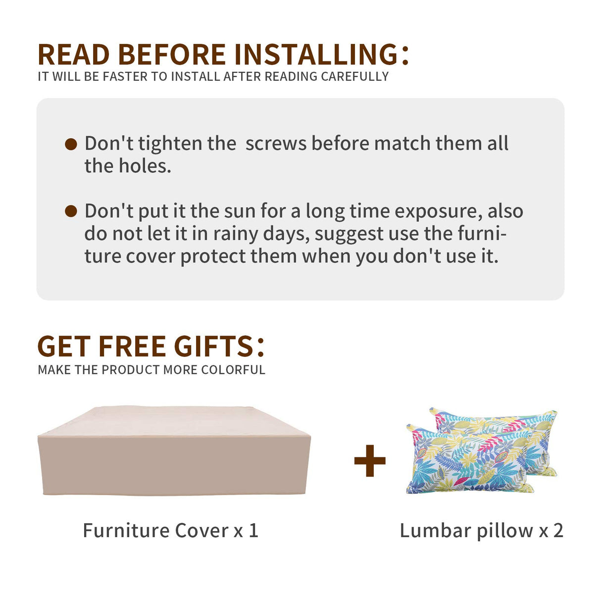 Valita 7 Piece Outdoor PE Wicker Furniture Set, Patio Black Rattan Sectional Sofa Couch with Washable Khaki Cushions… Valita