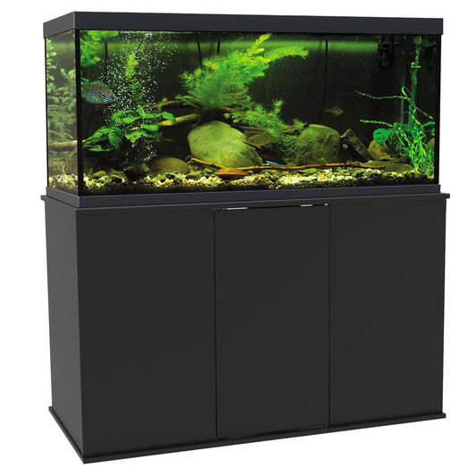 Aquatic Fundamentals, 75/90 Gallon Particle Board Aquarium Stand, 49.38" L x 13.25" W, Black