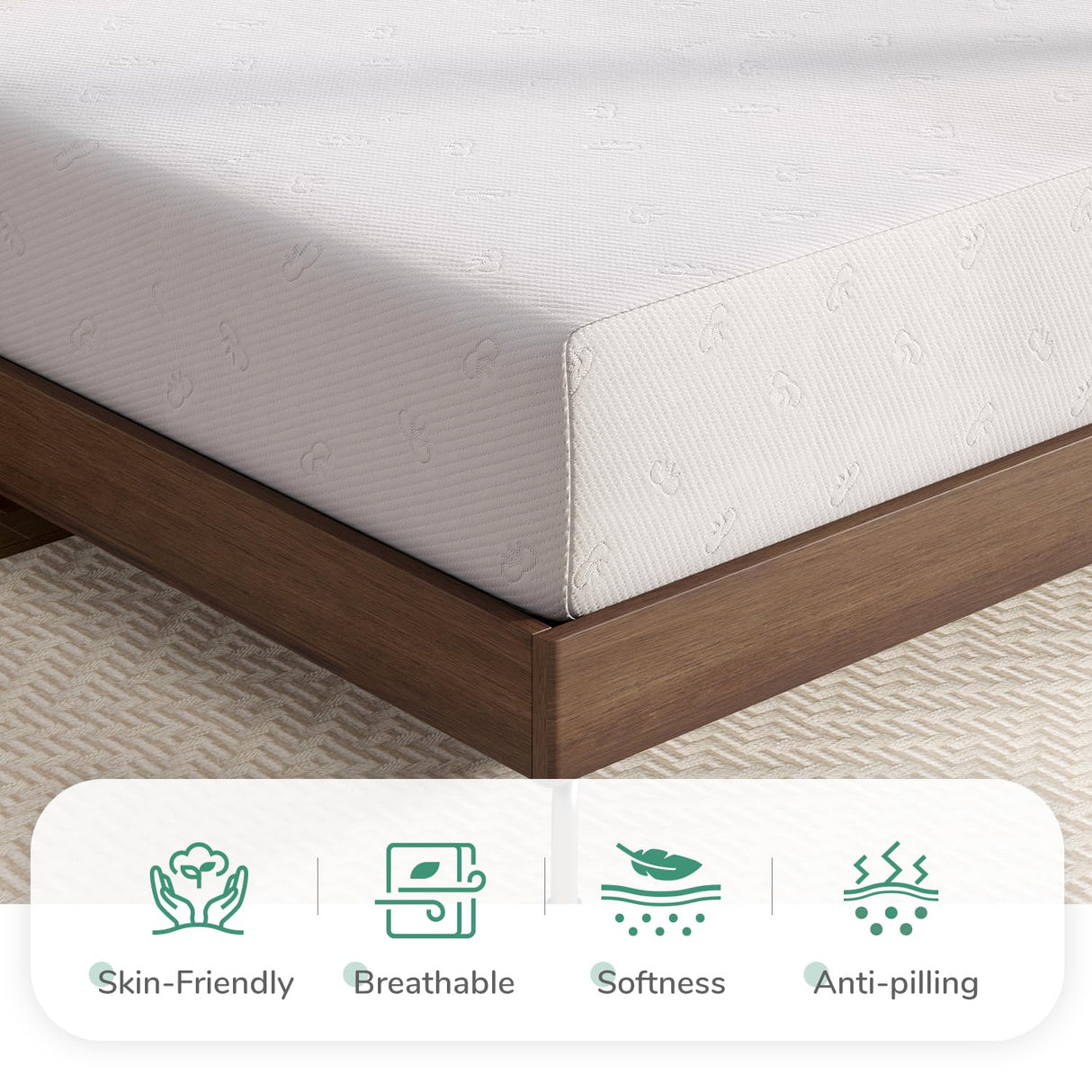 Novilla Twin Mattress, 10 Inch Memory Foam Mattress Twin Size with Comfort Foam for Pressure Relief & Fresh Cool Sleep,Removable Washable Mattress Cover,Twin Memory Foam Mattress Novilla