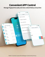 BILLCONCH Gun Safe for Handgun - Biometric Pistol Safe 4 Ways Quick Access with Fingerprint/Full-digital Keypad/Key/APP Lock and Security Cable for Nightstand Bedside Home - Limited Gold BILLCONCH