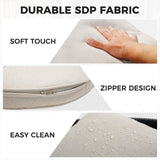 Grand patio Outdoor Dining Set for 6, 7 PCS Patio Table and Chairs Set, Metal Woven Wicker Fixed Patio Chairs with Thickened Cushions & 1 Rectangular Woodgrain Dining Table with Umbrella Hole (Black) Grand patio