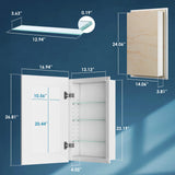 Houseables Medicine Cabinet No Mirror, Recessed, Hidden in Wall Niche, Without Mirror, Chalkboard, Concealed, Built in, Between Stud Shelf Insert, for Bathroom Storage, 14x24 Inch (17x27) Houseables