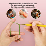 Looen Crochet Hooks 9-Piece Set, Ergonomic Rubber Grip Crochet Hook Set for Crocheting, Fine Knitting and Crochet Supplies, Crochet Kits for Arthritis Patients and Beginners. LOOEN