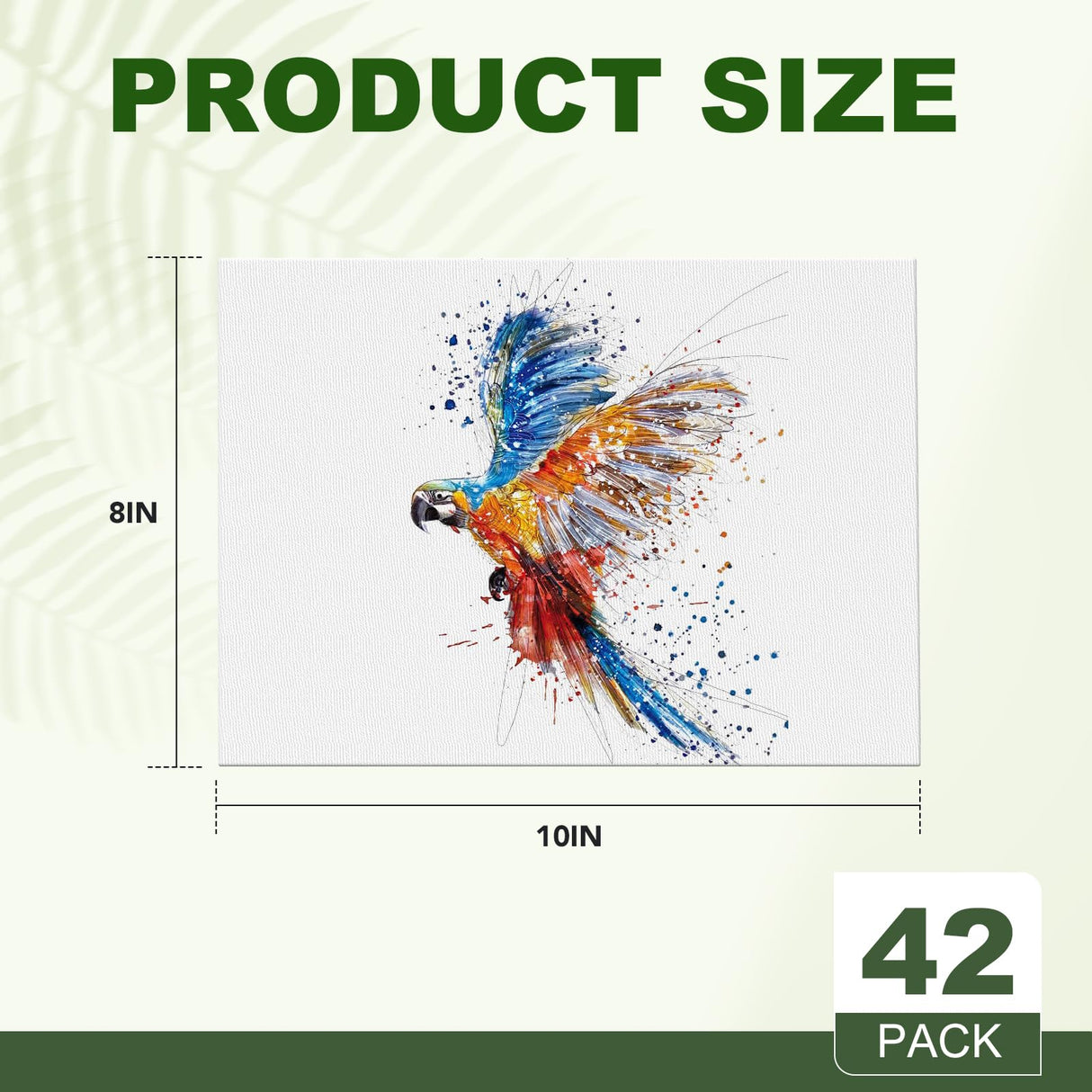 Canvases for Painting 8x10 Inch, 42 Pack Blank Painting Canvas Boards for Painting Supplies-Cotton Canvas Panels Acid-Free Primed for Oil Paint,Watercolor, Acrylic Paint, Gouache and Tempera. ESRICH