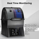 Filament Dryer Box, SH02 Dry Box Filament Sealed Storage Box 3D Printer 2 Spools Holder with PTC Fast Heater, Filament Dehydrator with Touch Screen Compatible with PLA PETG TPU ABS 1.75/2.85mm Comgrow