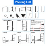 Rolling Tire Rack Adjustable,Metal Tire Storage and Transport Trailer,Heavy Duty Tire Holder,Mobile Tire Storage Shelf Cart with 4 Wheel,Garage/Workshops/Repair Shop Tire Stand Spare Tire Carrier Shinoske