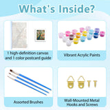 Mnsdiyrs Hummingbird Paint by Numbers Kits for Adults, Paint by Numbers for Adults, Acrylic Painting by Numbers Kits Canvas for Gift Home Wall Decor 16x20 Inch Mnsdiyrs