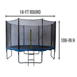 Hathaway XT 14-ft Round Blue Trampoline Hathaway