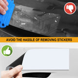 tonhui 4Pcs 12" X 4" Bumper Sticker Magnets, Flexible Magnetic Bumper Sticker Sheet with Self Adhesive, Turn Any Decal Into a Magnet tonhui