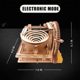 3D Puzzle Wooden Marble Run for Adults DIY Model Kit Assembly Wood Crafts Mechanical Puzzle for Teen Age 14+ Years Old IQIETOY