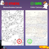 Aestalrcus Halloween Paint by Numbers Kit for Adults, Halloween Witch Paint by Numbers for Adults Beginner, Painting by Numbers Kits, Relaxation Home Wall Decoration and Gifts 16x20inch Aestalrcus