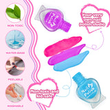 Ylovetoys Kids Nail Polish Set for Girls, Nail Art Kit for Kids Ages 7-12, All-in-One Nail Salon with Nail Dryer & Press On False Nails,DIY Decorative,Non-Toxic Polish,Stickers, Little Girl Gift Toys Ylovetoys