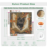 Kulvci Black Cat Diamond Painting Kits for Adults, Diamond Art Kits for Beginners, 5D DIY Full Drill Gem Craft for Home Decor Gift 12x12inch Kulvci