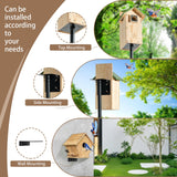 77 Inch Smart Bird Feeder Poles for Outdoors Heavy Duty with 5 Prong Base,Bird Feeder Stand for Outside, Adjustable Bird House Pole,Garden Stake,Weather Station Mounting Kits(Birdhouse not Included) ReTang