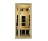 JNH Lifestyles Joyous 1 Person Canadian Hemlock Wood Far Infrared Sauna JNH Lifestyles
