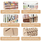 ARFETIGO Extra Large Wooden 9-Tiers 99 Bottles' Capacity Wooden Paint Organizer & Paint Brush Rack for Acrylic OIL Craft Hobby Mini Model Painting Organizer for Artists (Vertical) ARFETIGO