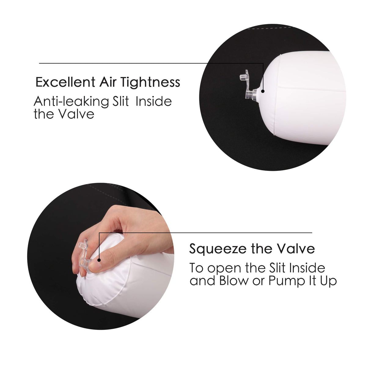 LAVIEVERT Jigsaw Puzzle Mat Roll Up, Double-Sided Neoprene Puzzle Roll Mat, Portable Puzzle Board Keeper Saver with Auxiliary Line & Storage Bag for Up to 1500 Pieces - Black & Khaki LAVIEVERT