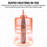 BK210 Soldering Iron Kit, 3200mAh Wireless Electric Soldering Iron Pen with Precision Soldering Tip (C210), LED Digital Display,Auto-Hibernation, for Precision Repair of Electronic Products (BK210) BAKON