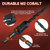 Matework Countersink Drill Bit Set, M2 Cobalt HSS Counter Sink Drill Bit for Wood, Adjustable Depth Drill Bit Set, 15PCS Wood Plug Cutter Drill Bit Set for Woodworking Matework