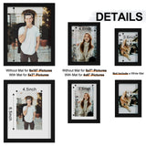 Vittanly 10 Pack Picture Frames Collage Wall Decor, Gallery Wall Frame Set for Wall or Tabletop Display, Multi Sizes with Two 8x10, Four 5x7, and Four 4x6 Photo Frames, Black Vittanly