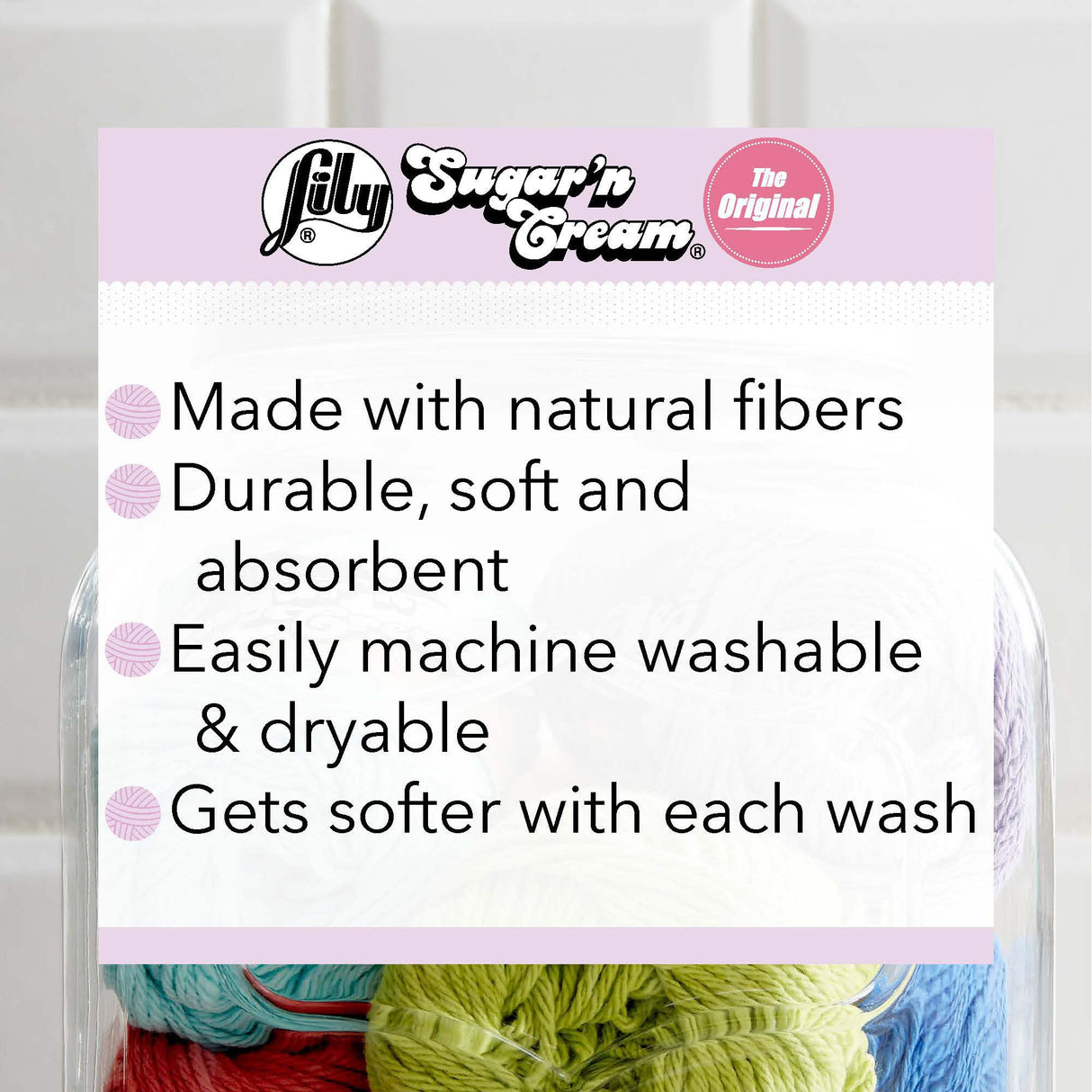 Lily Sugar N Cream Cones Warm Brown Yarn - 1 Pack of 400g/14oz - 100% Cotton - #4 Worsted (Medium) - 674 Yards - Knitting/Crochet Lily