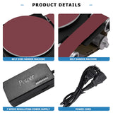 MXBAOHENG Mini Disc Sander 6-Inch, Multifunctional Belt Sander 1.2-Inch by 15-Inch, for Wood Crafts Metal Stone Grinding, Small Spindle Sander MXBAOHENG