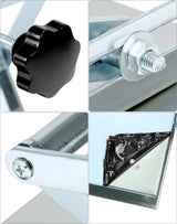 QWORK Lift Tables, 12"x12" Lab Scissors Jack, 304 Stainless Steel Scissor Stand, 18" Height 55lbs Load Jack Platform, Lifting Platform QWORK