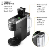 Keurig K-Duo Plus Single Serve & Carafe Coffee Maker, Multi-Position 60oz Removable Reservoir, Programmable Auto Brew Carafe, Black Keurig