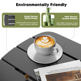 LEJANEOYE Outdoor Coffee Table, 2-Tier Adirondack Outdoor Side Table Weather Resistant, Patio End Table for Pool, Porch, Backyard. LEJANEOYE